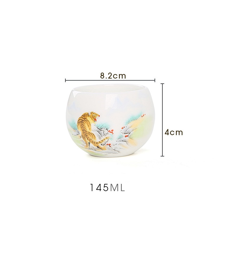 Chén Sứ Cảnh Đức, Chén chủ 12 con giáp (145 ml)