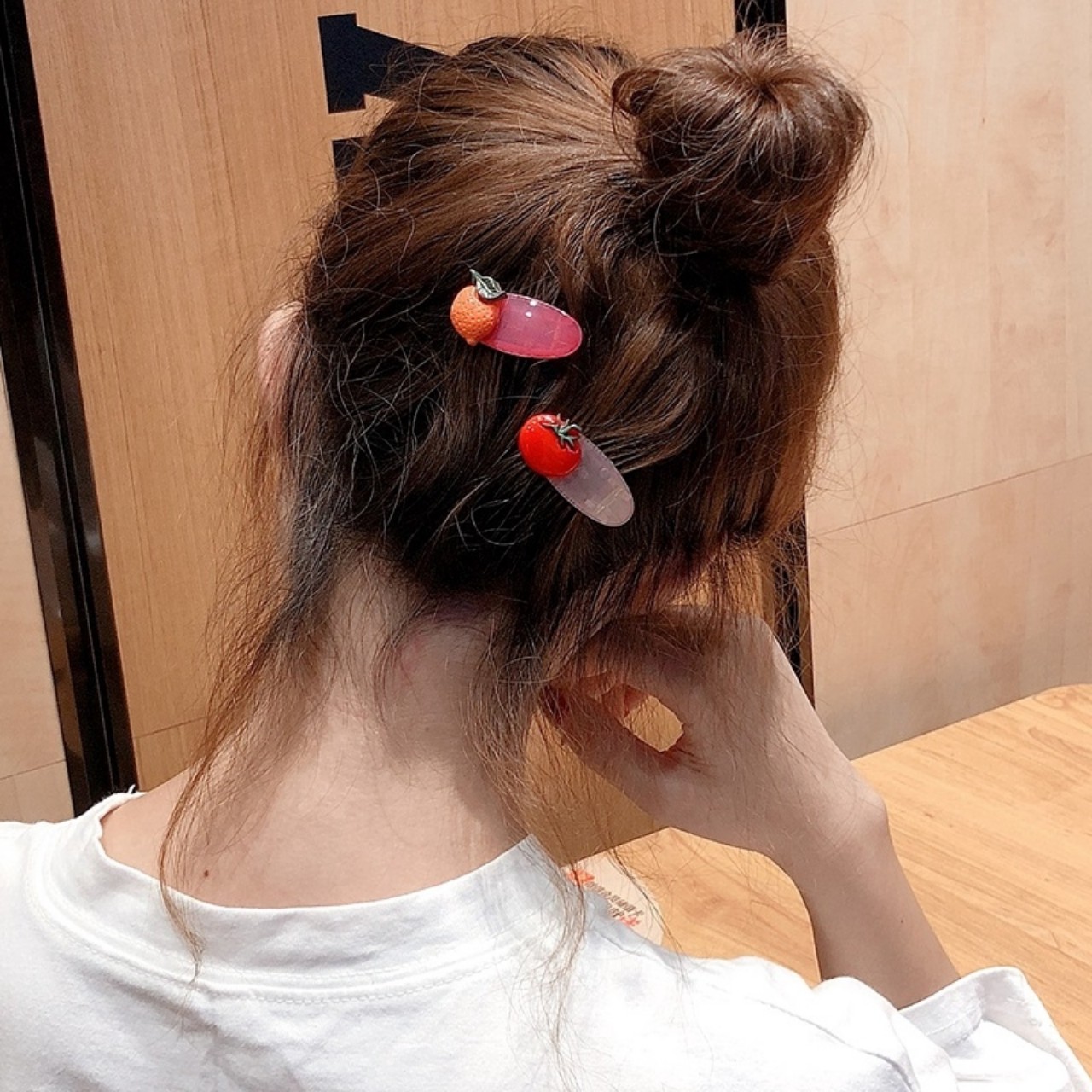 Bộ 03 kẹp tóc mỏ vịt hoa quả