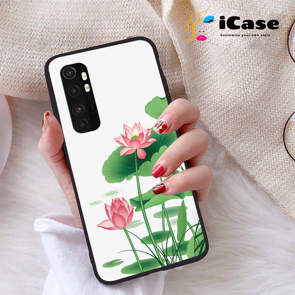 Ốp lưng Xiaomi Mi Note 10 Lite viền dẻo TPU BST Sen