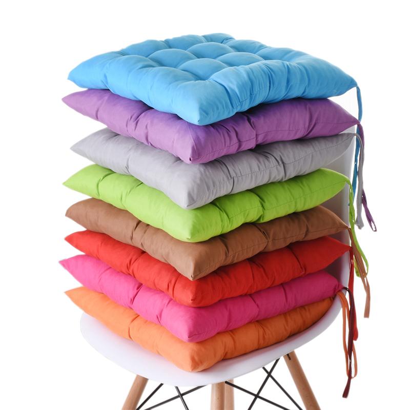Nệm ngồi đơn sắc BUDECOR có dây cột kiểu Nhật