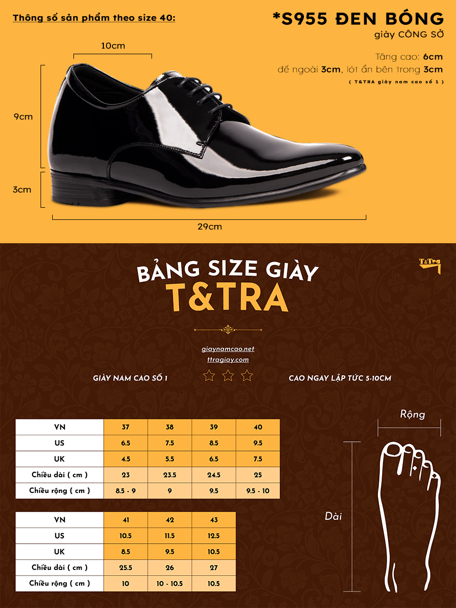 [6] shoes height increasing Men T&TRA S955 black ball