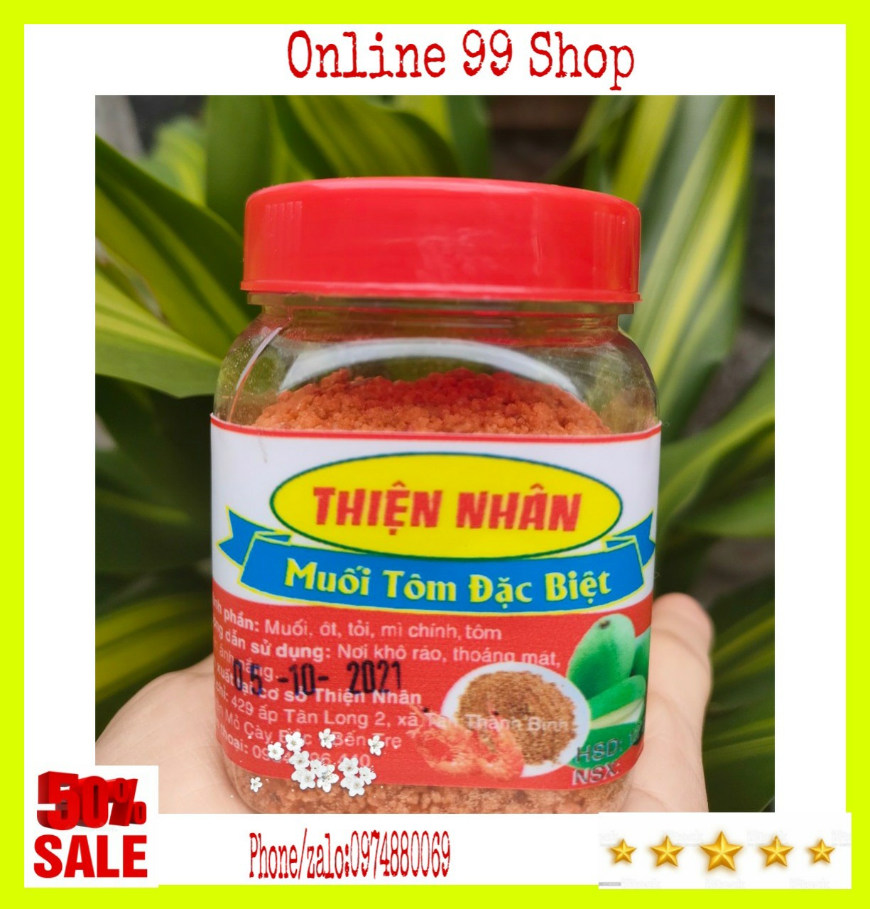 (FREESHIP) hủ 200gr Muối tôm Thiện Nhân