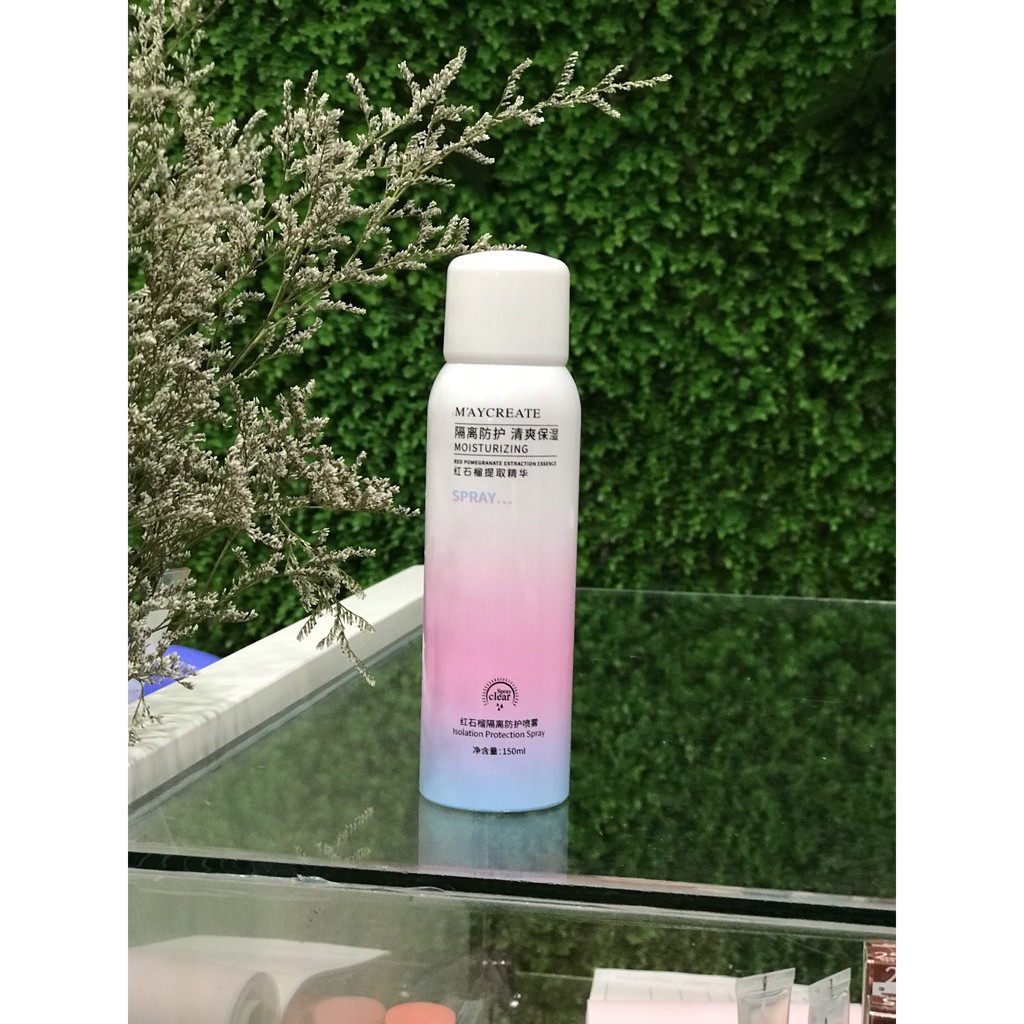 Xịt Chống Nắng Trắng Da Maycreate 150ml - Mẫu mới