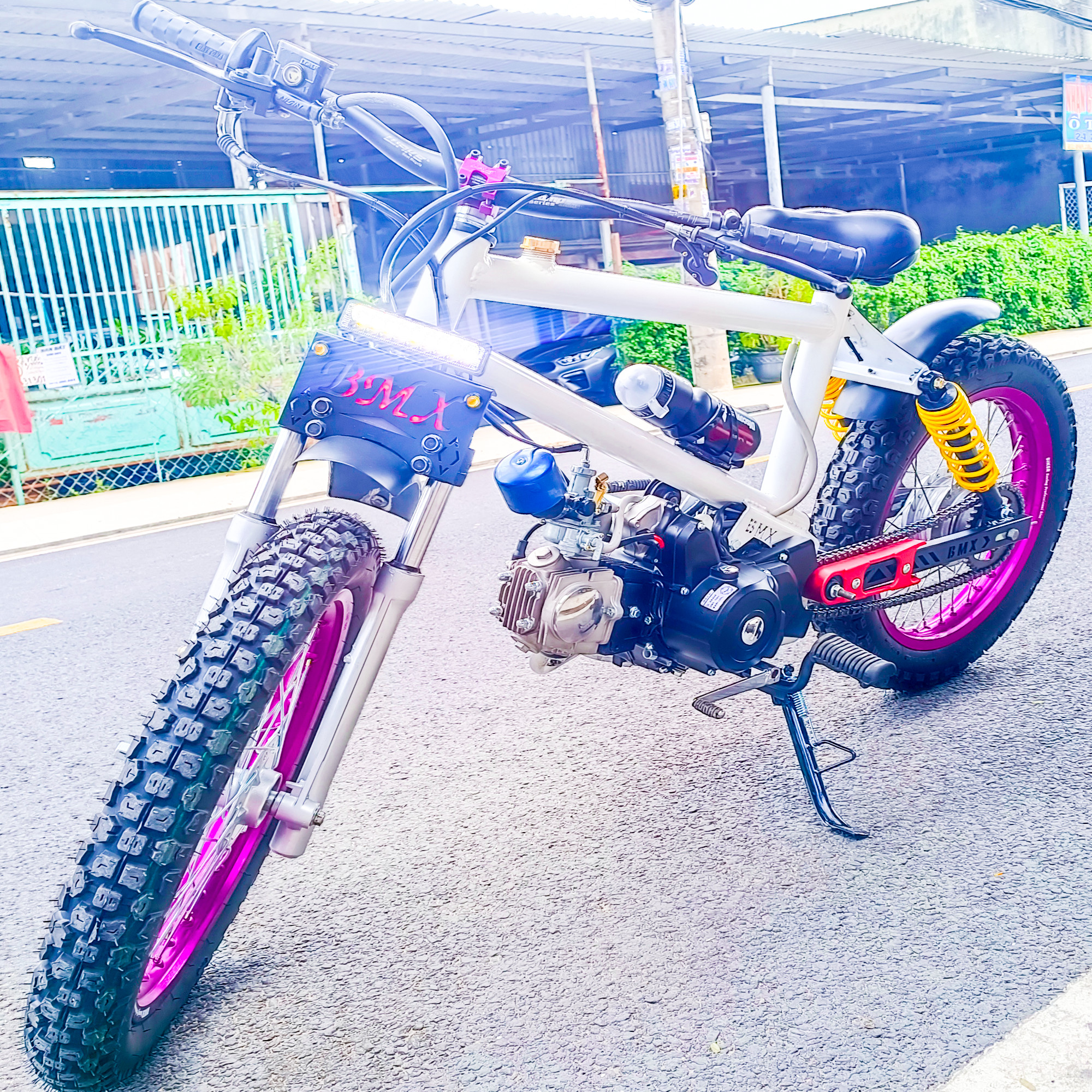 Khung xe đạp gác máy wave dream bmx cub 125cc ( chưa sơn )