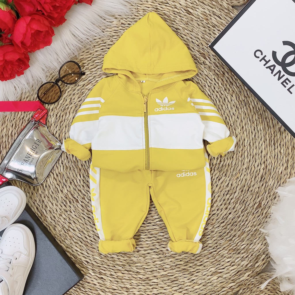 17-24kg: Bộ Dass mũ khóa dáng thể thao khỏe khoắn cho bé trai bé gái - BDM