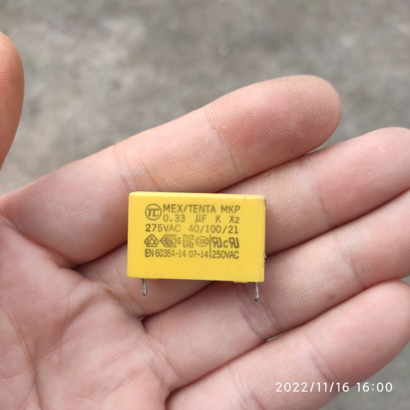 Bộ 10 chiếc tụ 0,22uF 0,33uF 0,47uF 275VAC, tháo máy