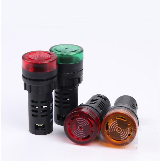 Còi báo động có đèn Led phi 22, nguồn 24VDC, 220VAC