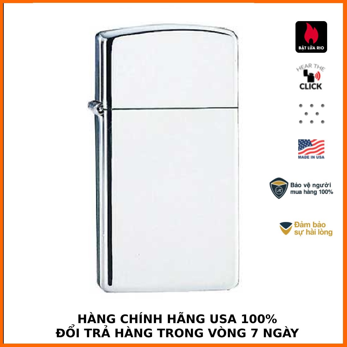 Zippo 1610 - Zippo Slim High Polished Chrome