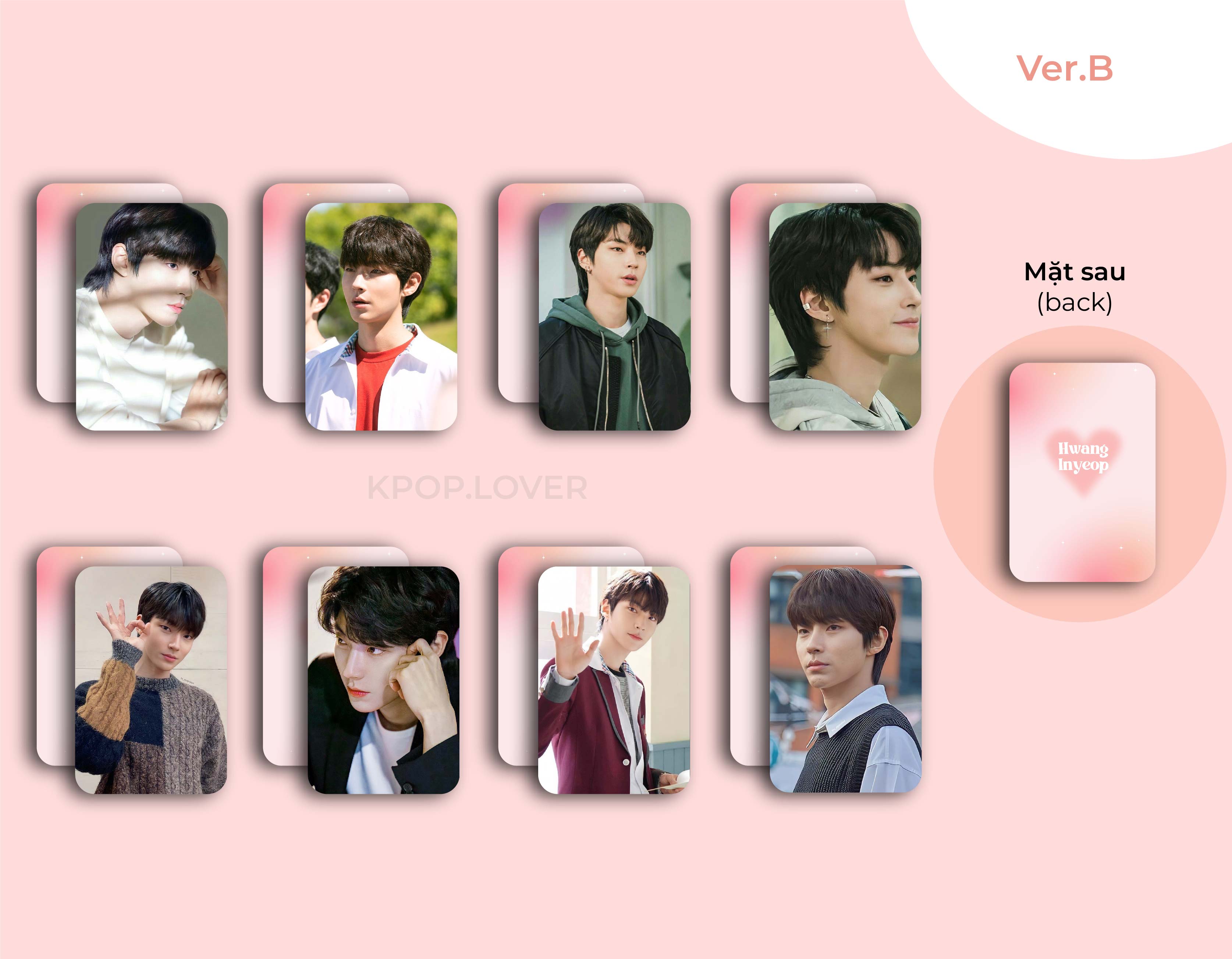 SET 8 CARD BO GÓC HWANG IN YEOP