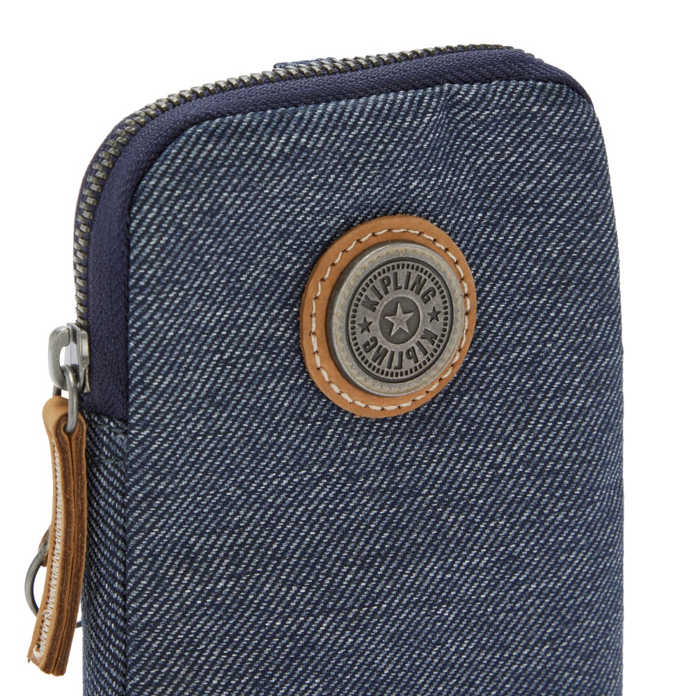 [Special Deal] Kipling Ví Foster - Satin Beige / Deep Denim - HUKI7102