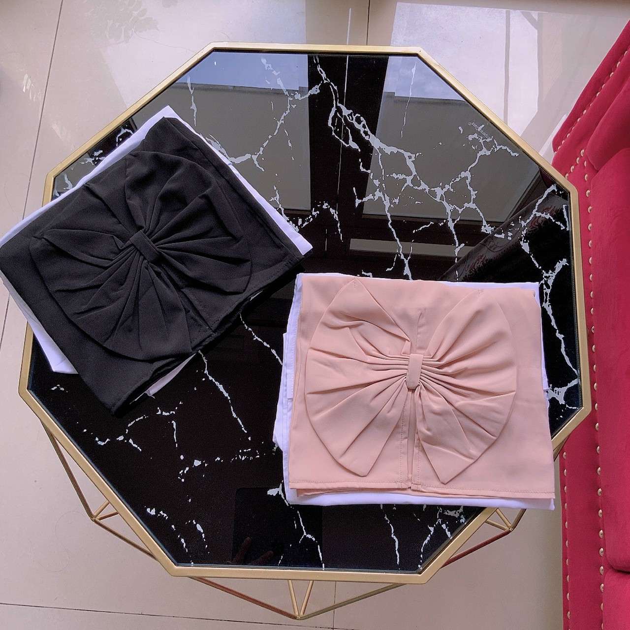 Sét Áo Yếm Phối Nơ