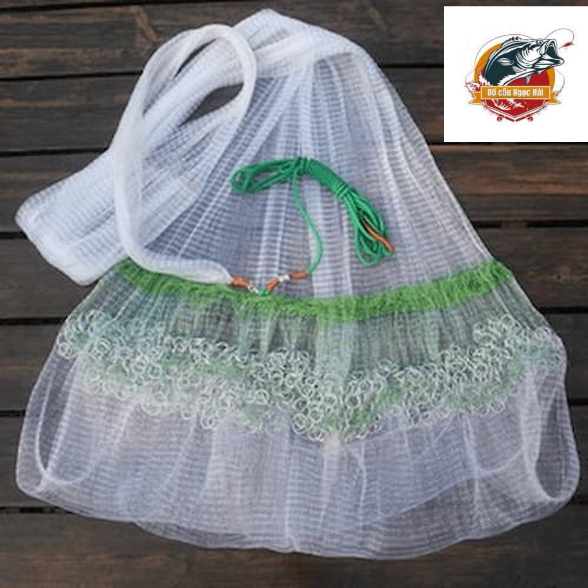 Chài cước xích bắt cá cao cấp bung 6m-8m