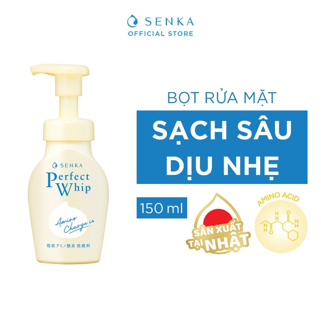 Bọt Rửa Mặt Senka Sạch Sâu Dịu Nhẹ 150ml