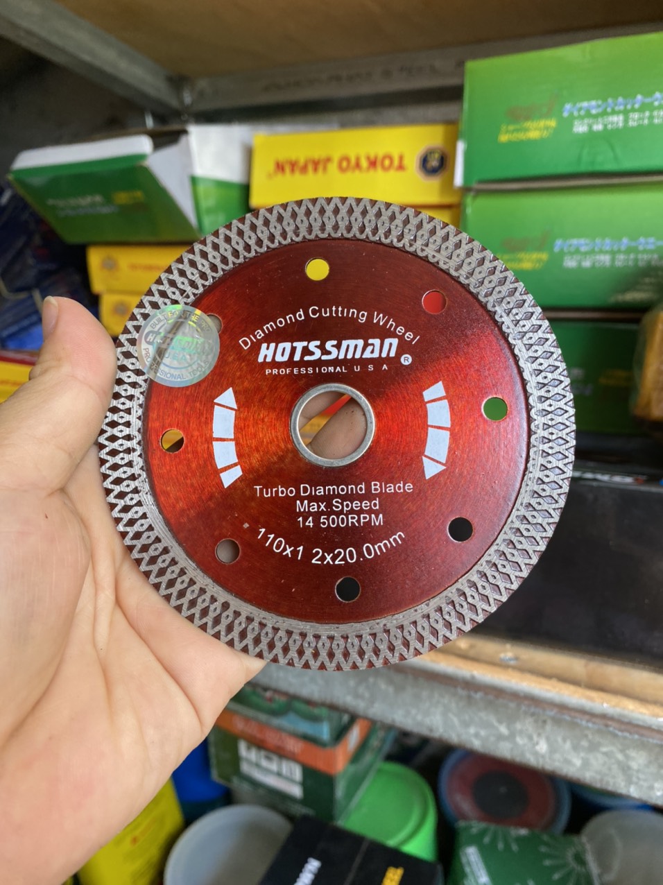 Lưỡi cắt gạch,đá đa năng Hostman 110mm