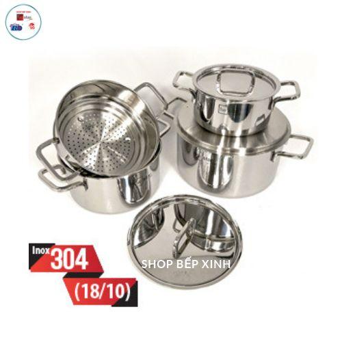 BỘ NỒI XỬNG HẤP FIVESTAR 3 LỚP ĐÚC LIỀN-INOX 304