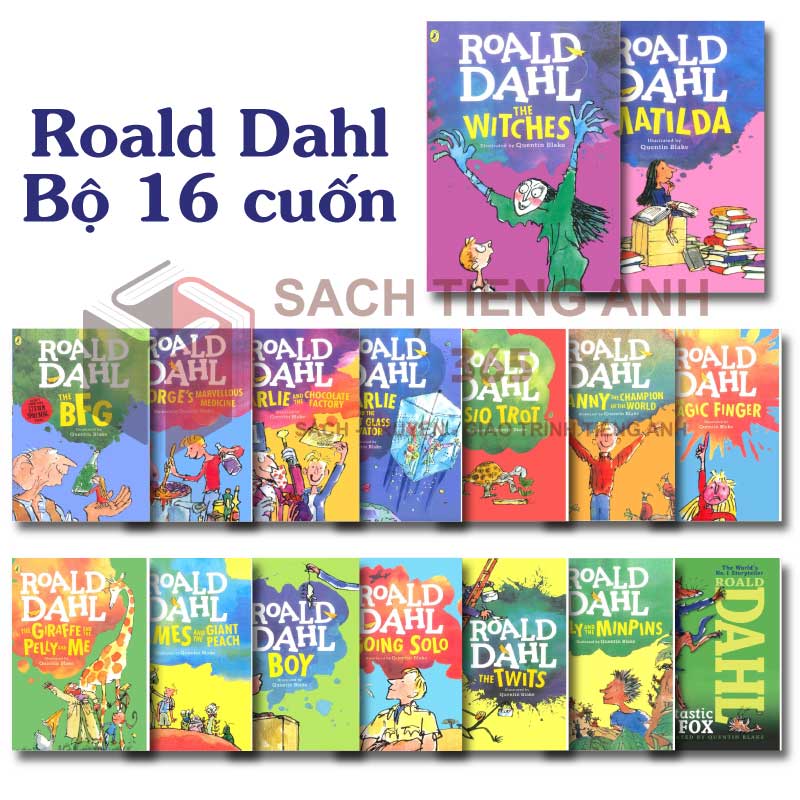 [Bộ Truyện] Roald Dahl - 16 Cuốn | Bản Tiếng Anh