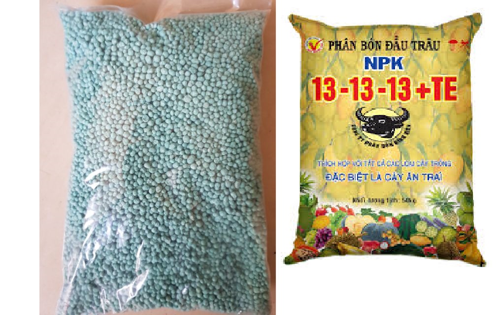 Phân bón NPK 13-13-13 +TE  500gr bón cho nhiều loại cây
