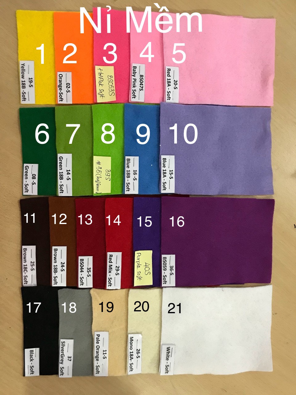 Vải nỉ mềm khổ 90cm x 90cm
