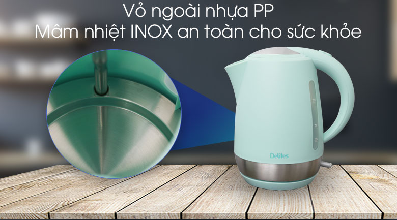 Bình siêu tốc Delites 1.7 lít ST17P03t