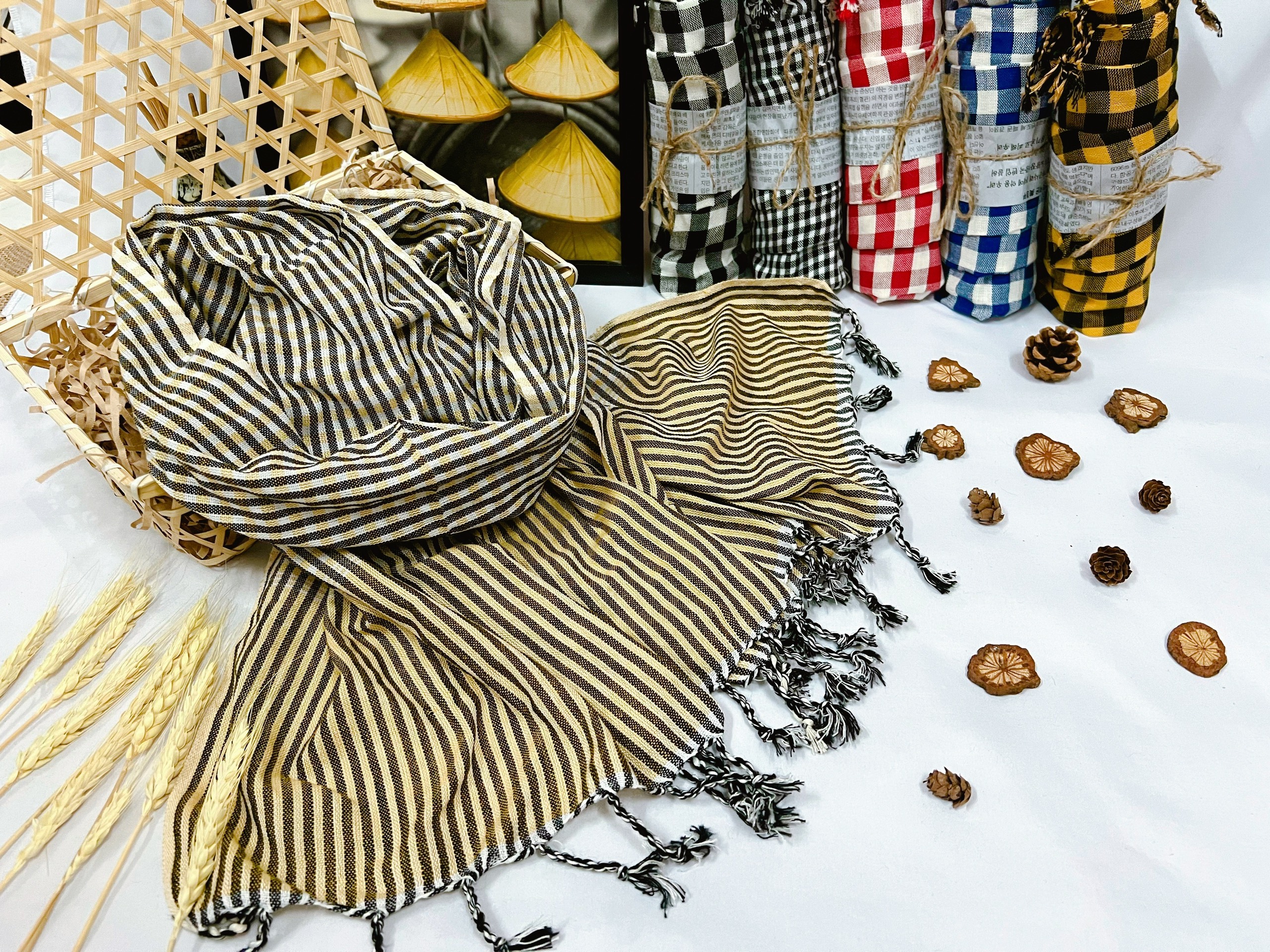 Khăn rằn campuchia vải cotton