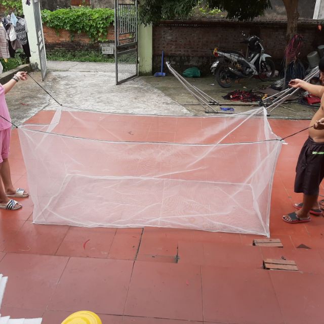 Tráng (vèo) lưới cước nuôi ốc nhồi, ếch...