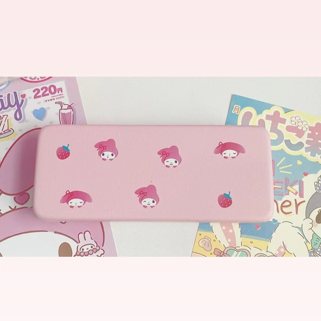 Hộp đựng kính bọc da hình hello kitty my melody cinnamoroll tini hkchocon28