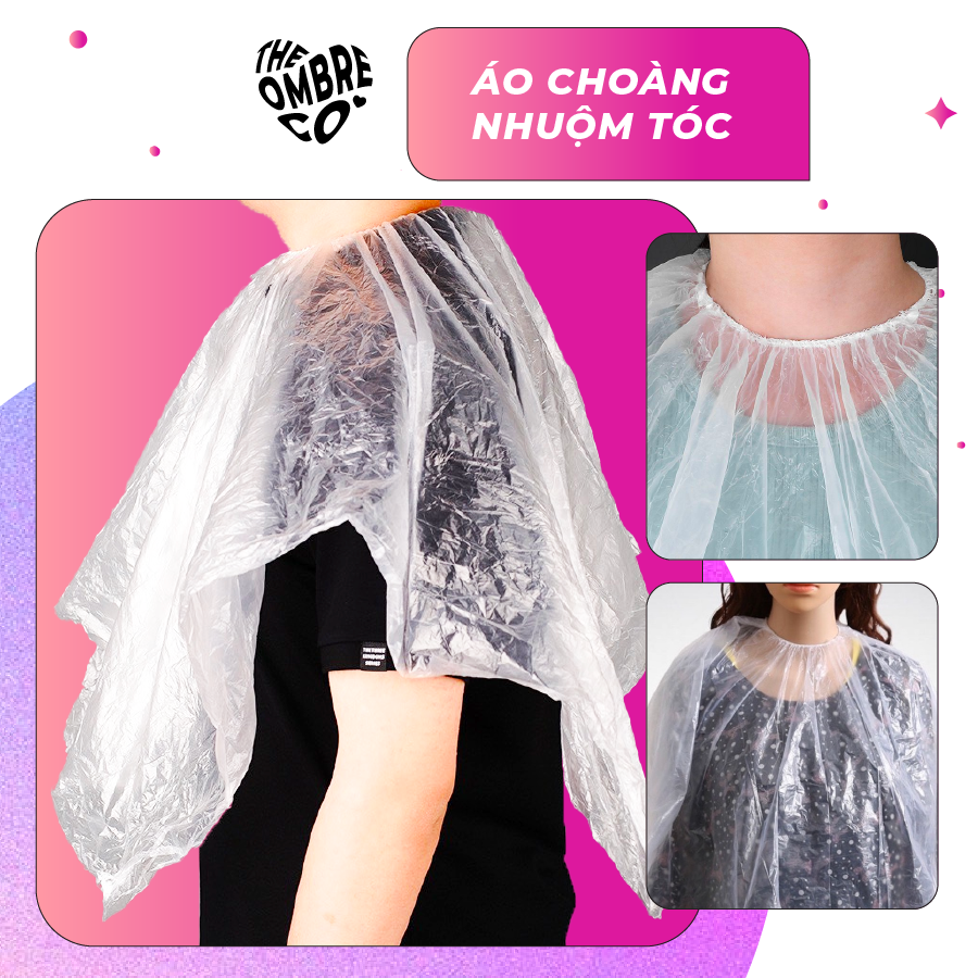 Áo choàng nhuộm tóc nilon dày dặn TheOmbreCo