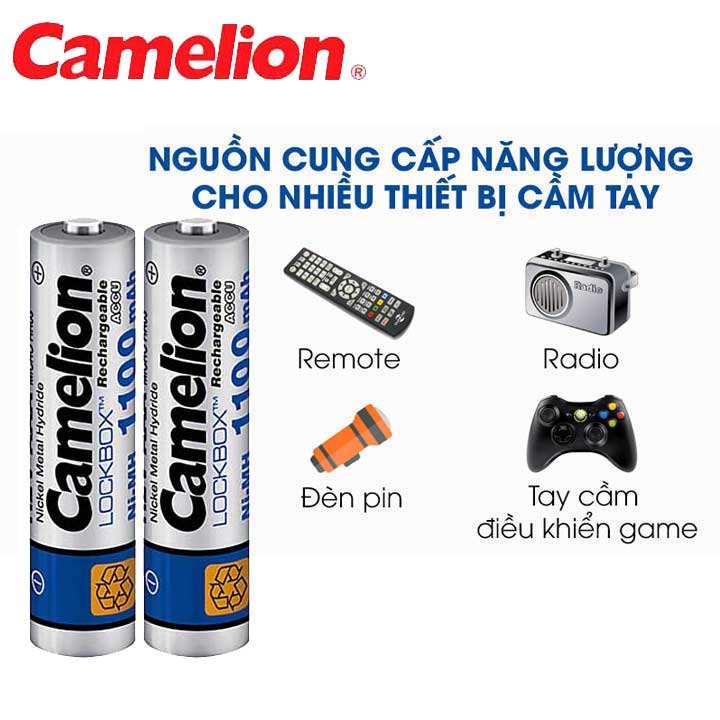 Pin sạc CYX 2A/3A Lockbox vỉ 2 viên chính hãng