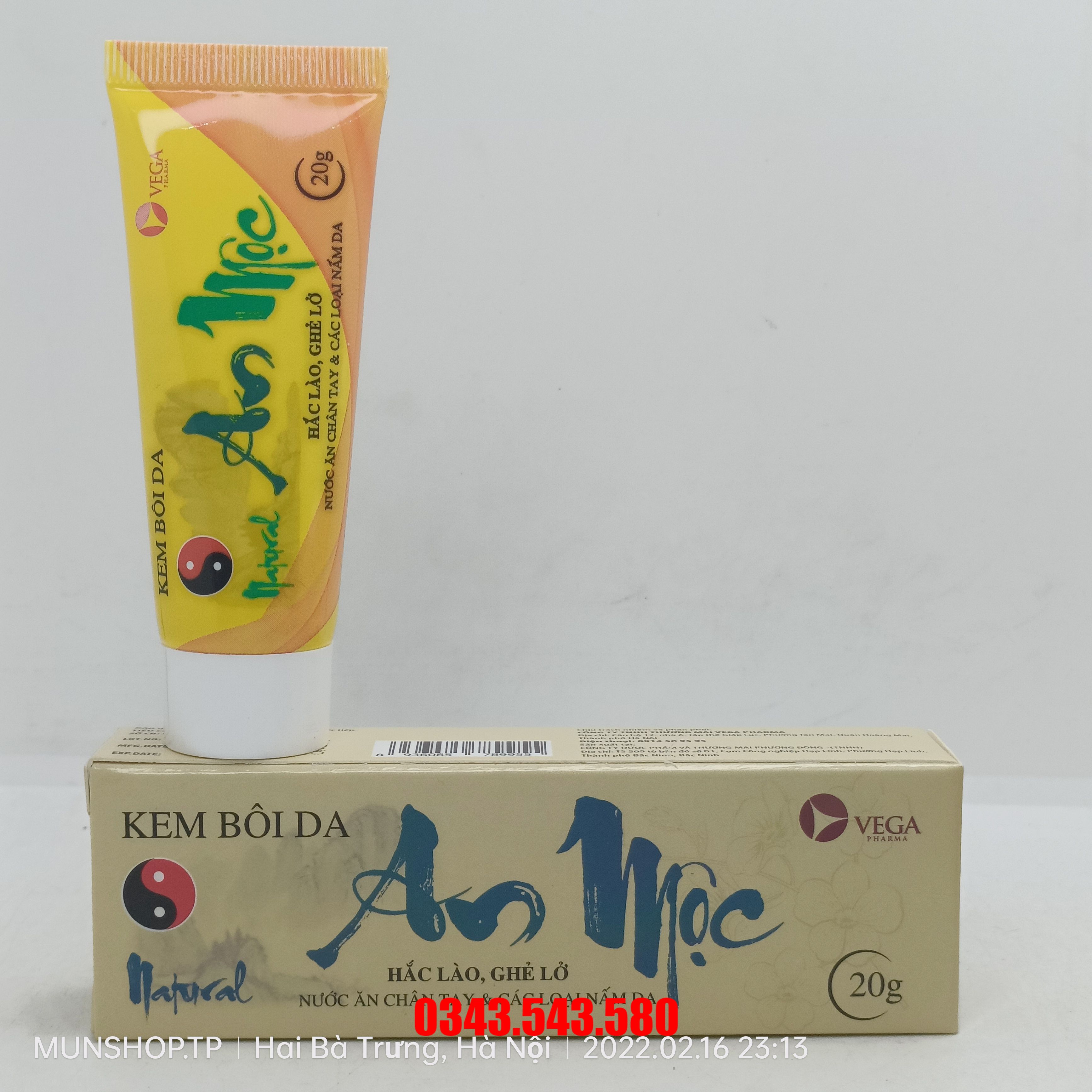Kem bôi da an mộc 20g
