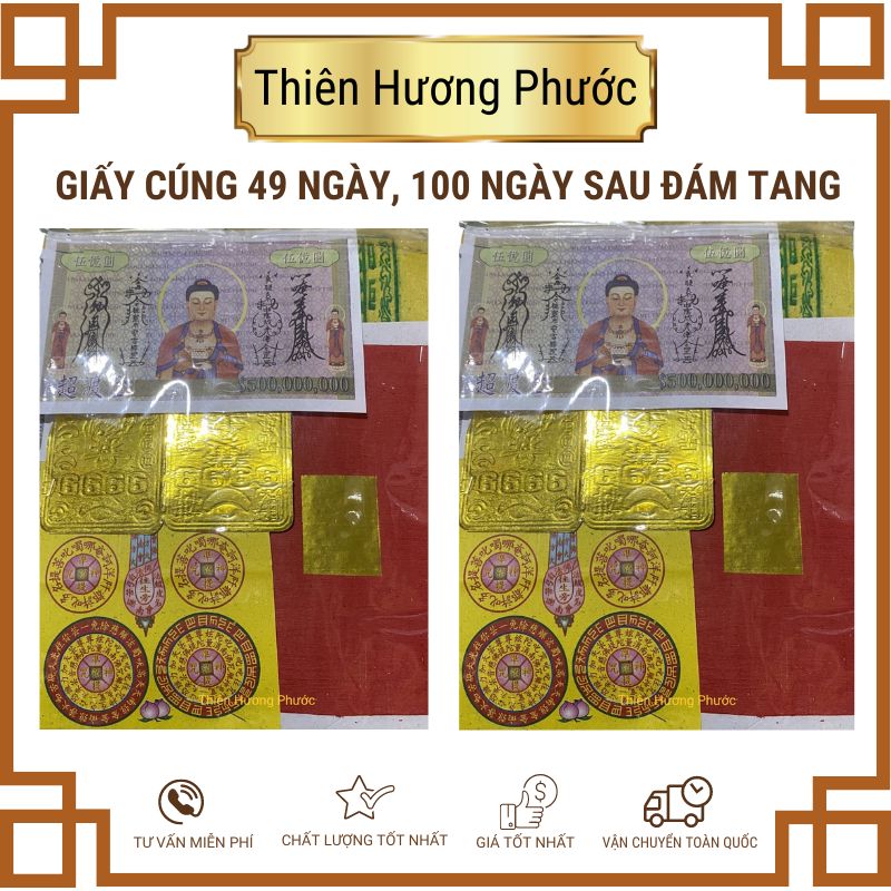 Giấy cúng tam tai cao cấp