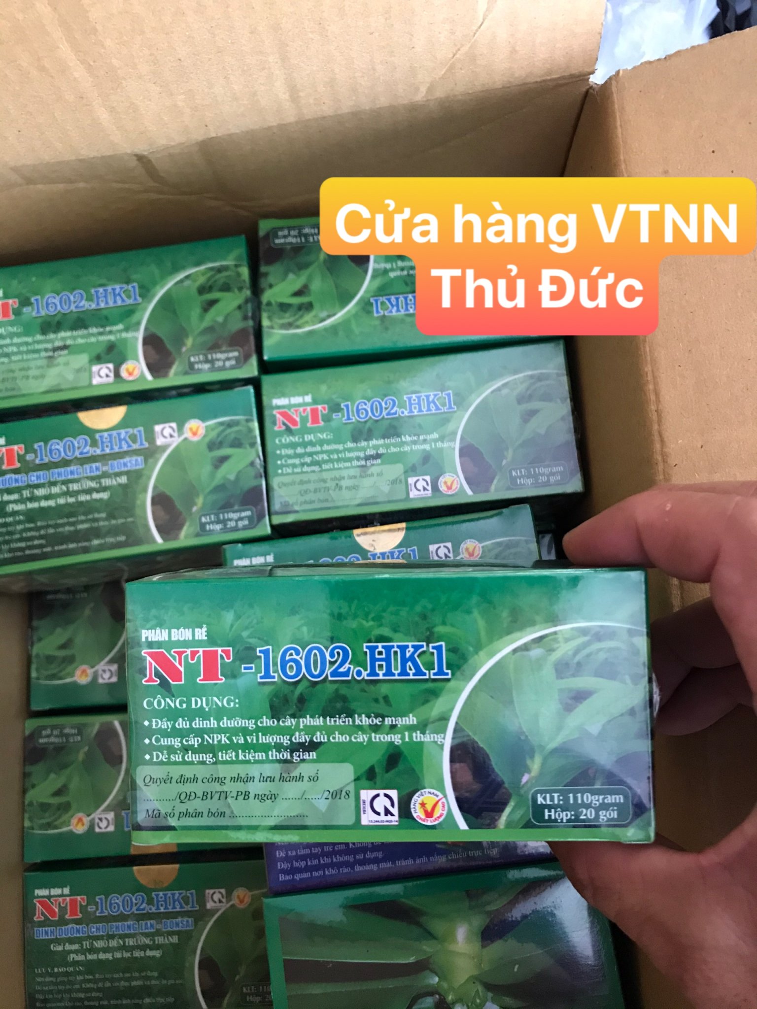 Phân bón tan chậm kích rễ hoa lan NT 1602 HK1 ( HVP CŨ)