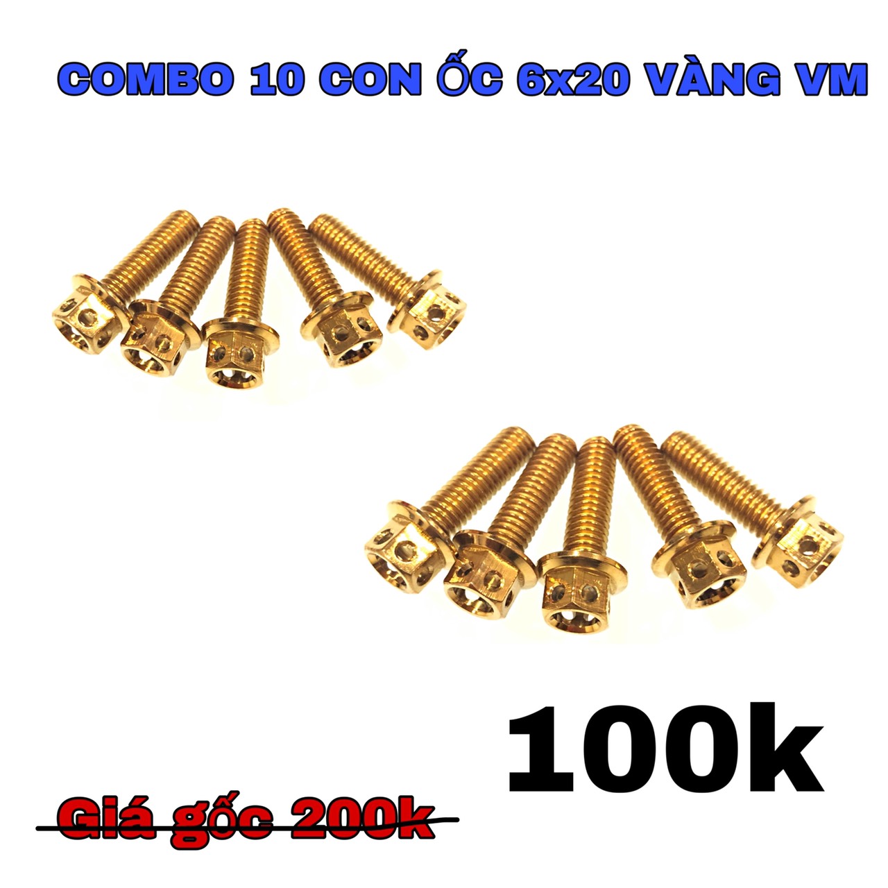 [HCM]COMBO 10 CON ỐC THÁI KIỂU CHO XE MÁY