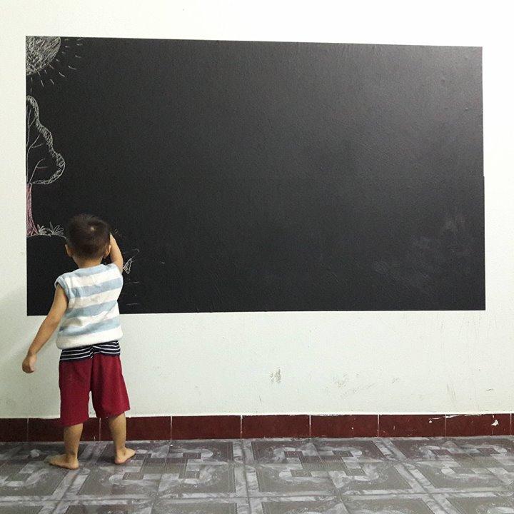 Decal bảng phấn dán tường dài 1,2m cao 0.5m