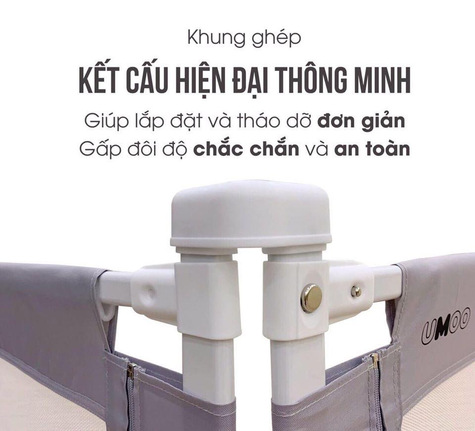Thanh chặn giường cao cấp dạng trượt Umoo Hàn Quốc