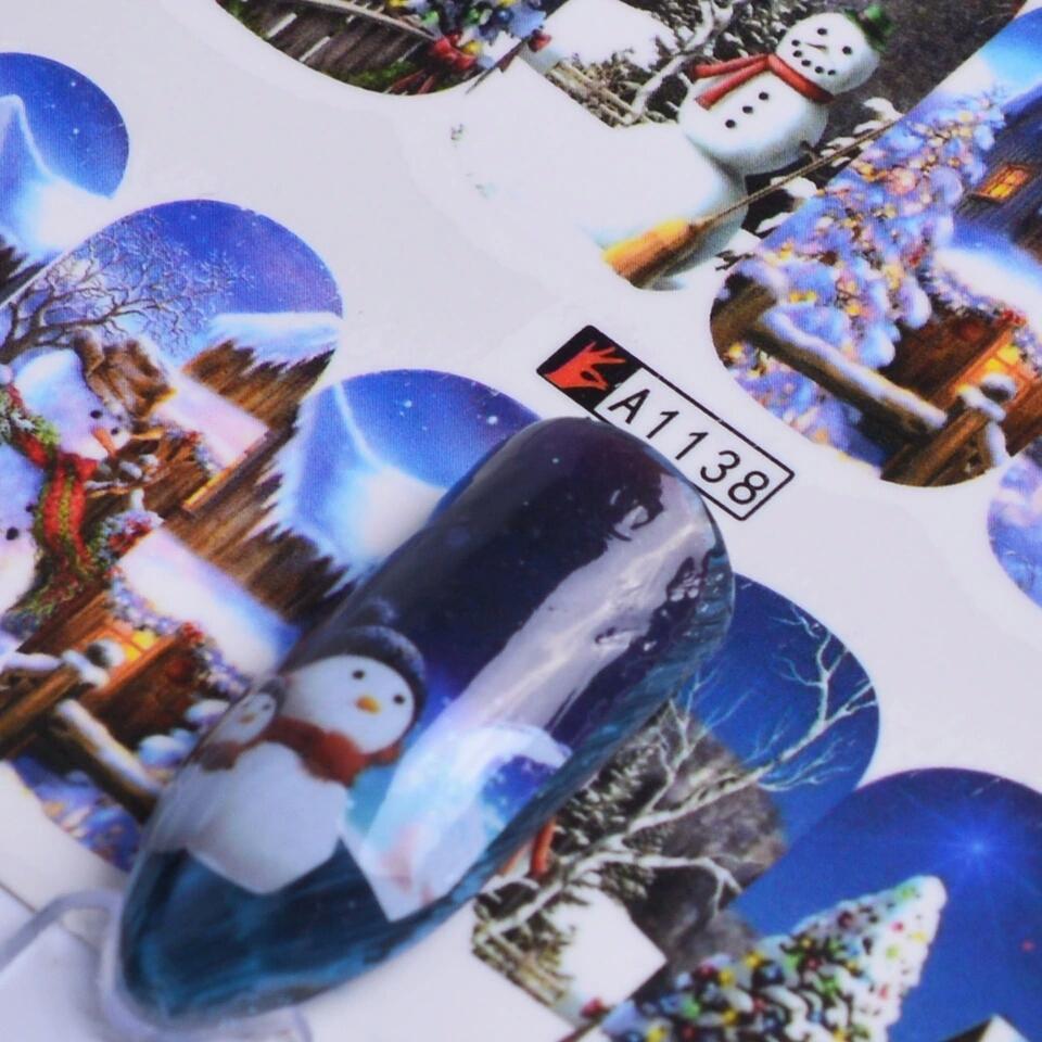 [HCM]Set 5 tấm sticker dán nước Noel