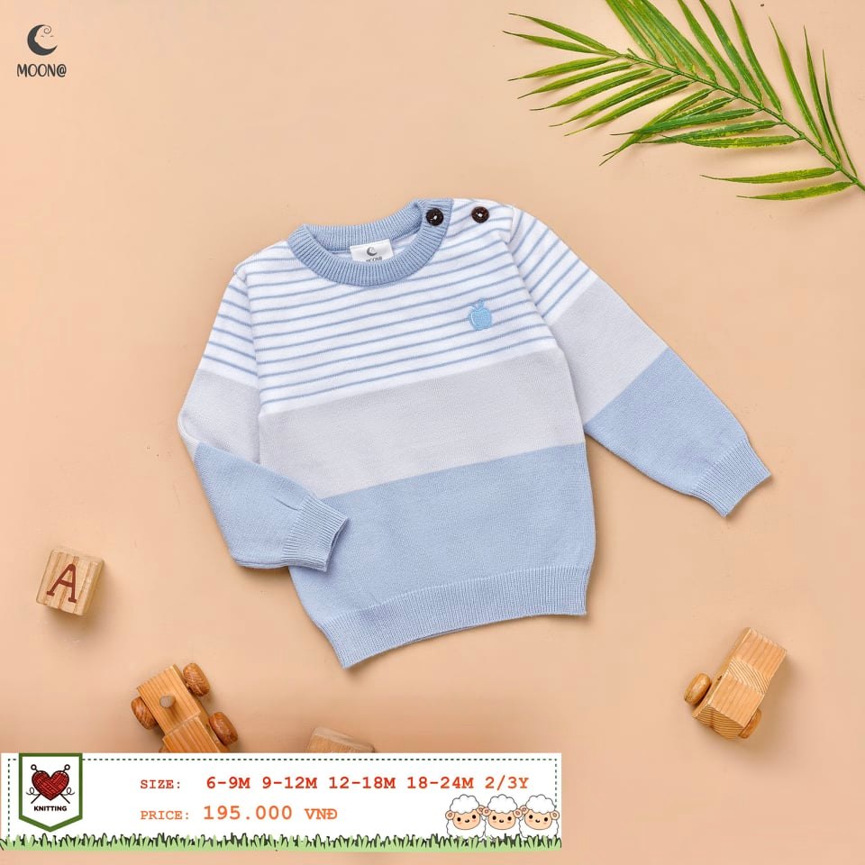Moon_ Áo len lông cừu Moon siêu đẹp cho bé