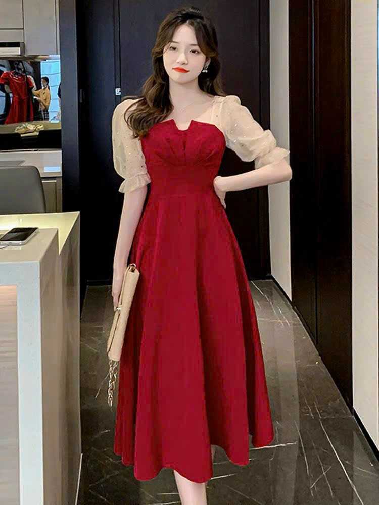 Đầm xòe phối lưới sao siêu xinh dịu dàng (Tặng kèm phụ kiện xinh ) – Kèm MGG ưu đãi & hỗ trợ phí vận chuyển tối đa