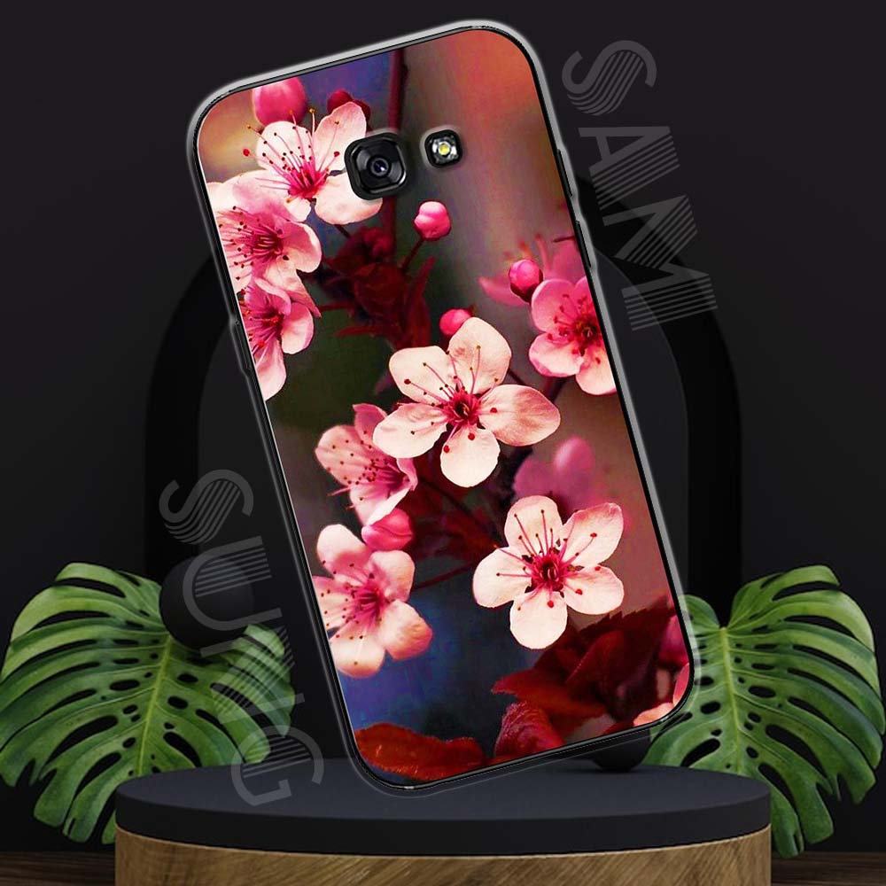 Ốp lưng Samsung A7 (2017) mẫu BST Hoa lá cành TPU