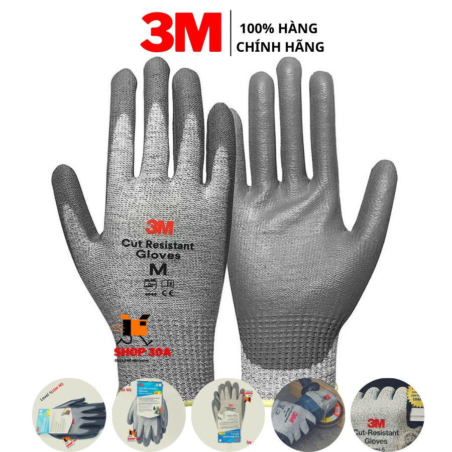 Găng tay chống cắt 3M-Mỹ, 3 cấp độ (Lv1, Lv3, Lv5)