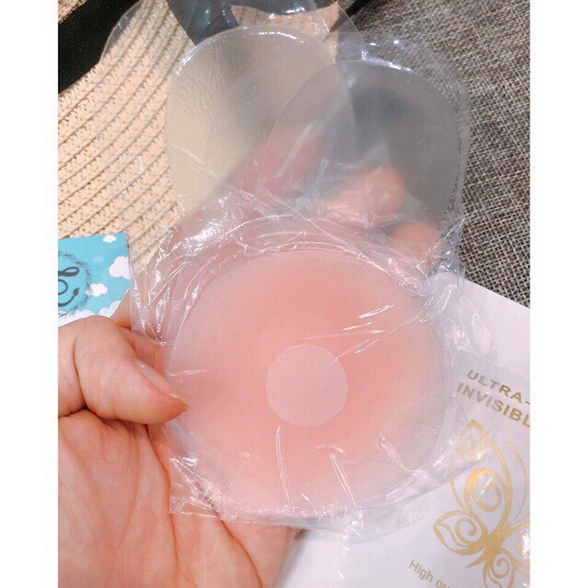 Miếng dán nhũ hoa silicon kéo nâng ngực, miếng dán ti kéo nâng ngực chống chảy xệ, miếng dán ti silicon, miếng dán nâng ngực