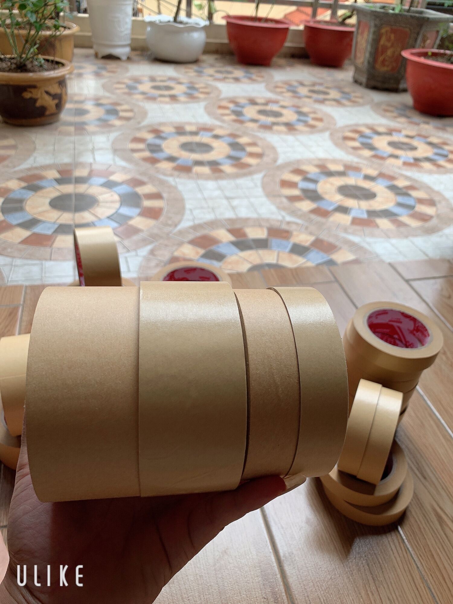 [Rẻ vô địch] băng dính giấy da bò kraft 2,5cm x 40m