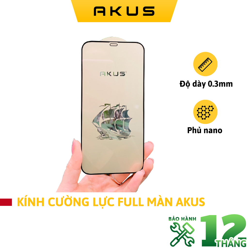 Kính cường lực iphone akus - Hàng chính hãng