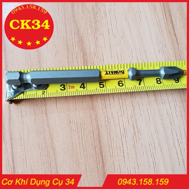 Đầu tô vít DEWALT, Mũi vít hàng chuẩn MỸ dài 90mm cho máy khoan, máy bắn vít