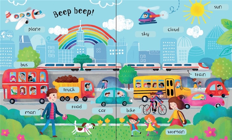 Sách Usborne  My First 100 Words - Big Books (Board book)