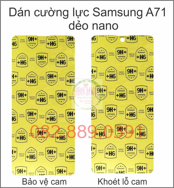 Dán Cường lực Nano dẻo Samsung A71