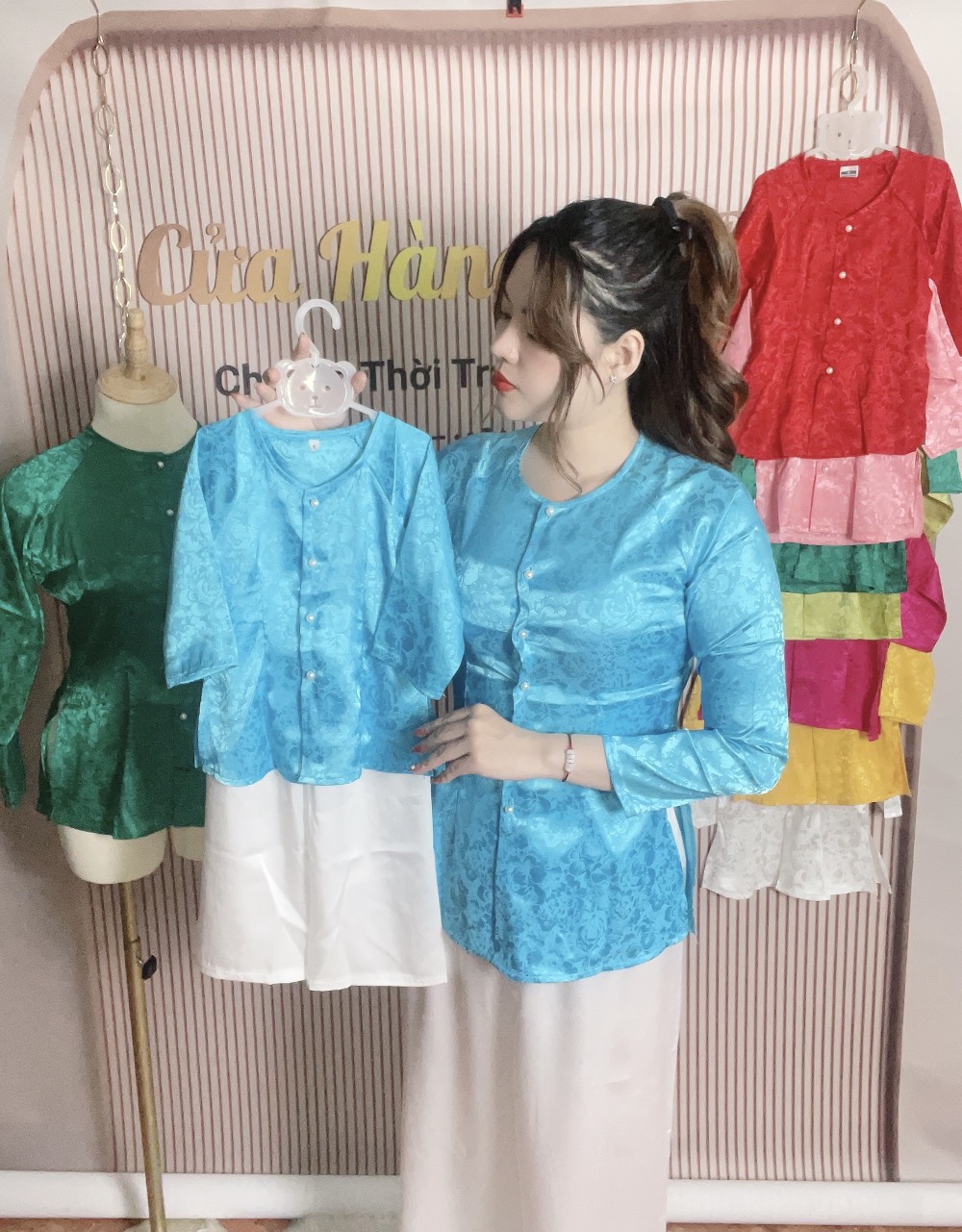 ÁO LẺ BÀ BA CƯNG XỈU CHO MẸ VÀ BÉ