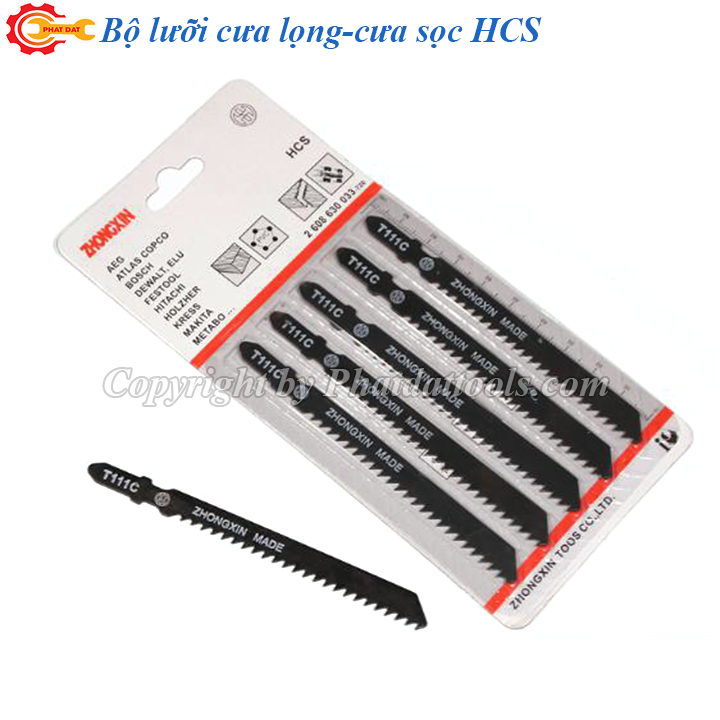Bộ 5 lưỡi cưa lọng-cưa sọc