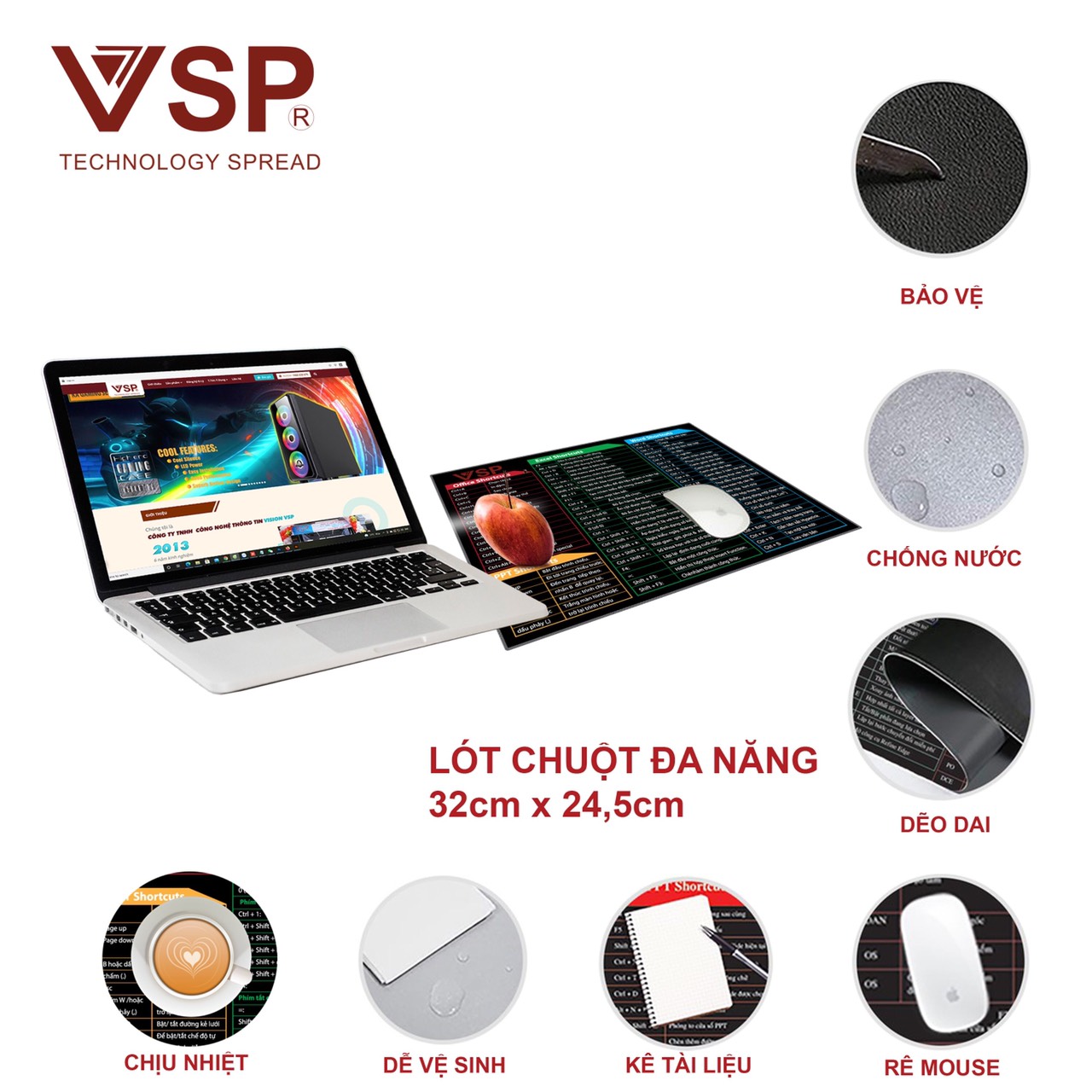 Multi-Tasking Pad Q9 Mouse Pad