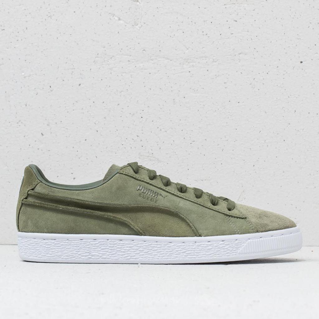 [FreeshipMAX] Giày PUMA Suede Classic Exposed Seams (Xanh Ô liu)