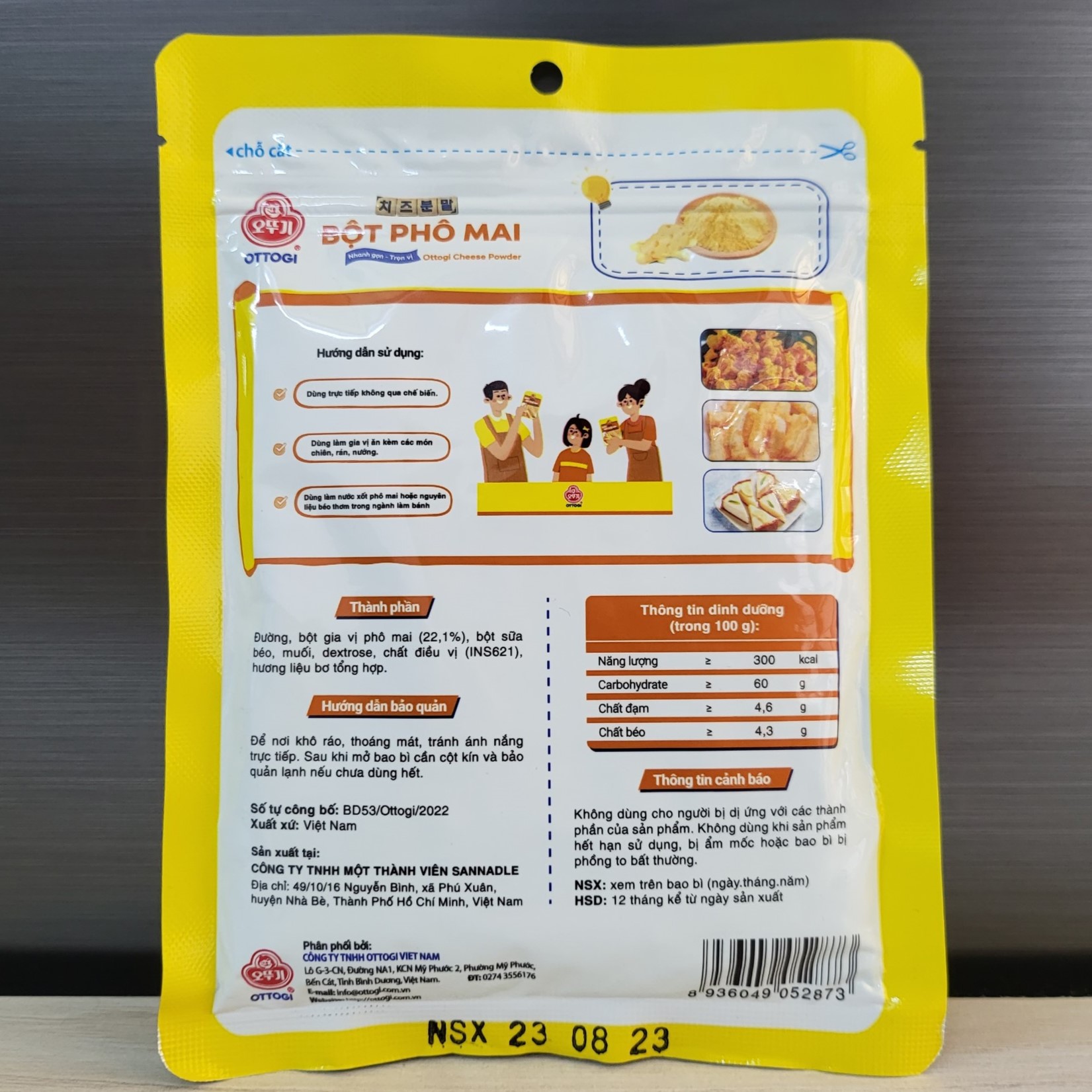 OTTOGI - gói 100g - BỘT PHÔ MAI LẮC / Cheese Powder